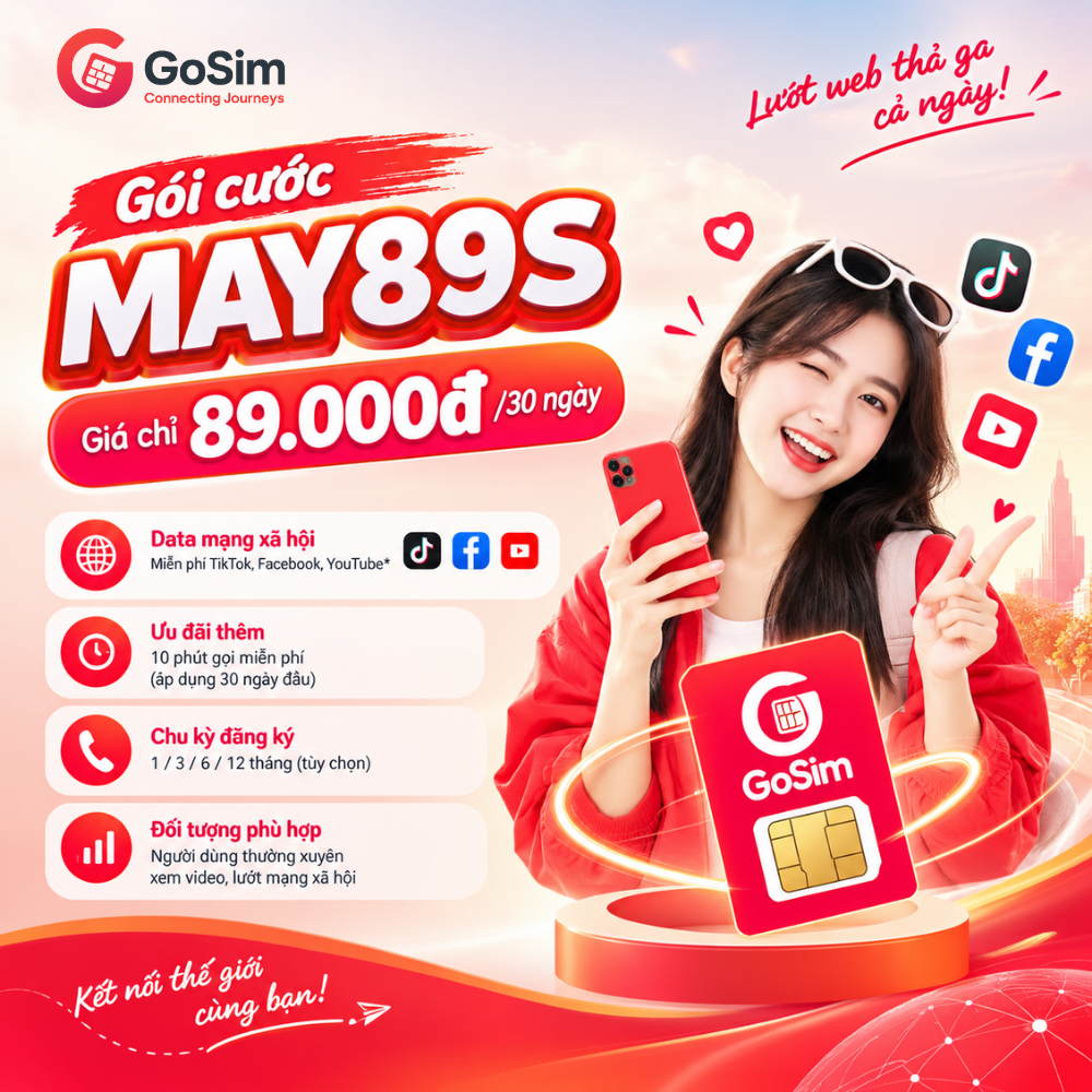 mua Gói Cước MAY89S iTel - GoSim 